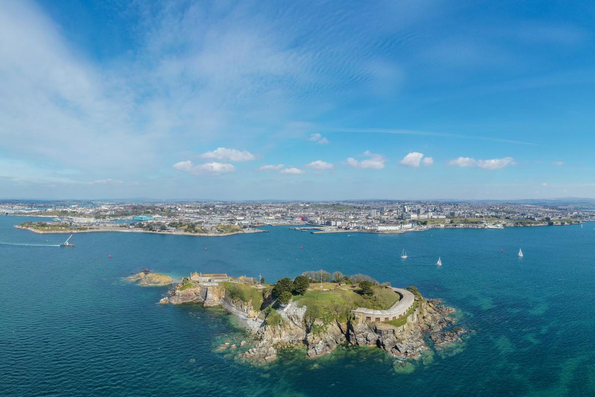 view of Plymouth Sound looking over Drakes Island - credit Jay Stone 