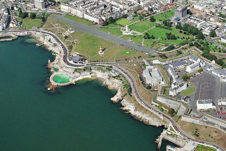 Plymouth Hoe aerial photo